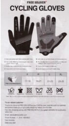 Cyklistické rukavice. Outdoor Full Finger Safety Cycling Glove