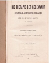 Die Therapie der Gegenwart od Klemperer