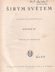 Širým světem - zeměpisný měsíčník, ročník IV